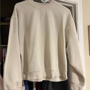 lululemon athletica Relaxed Cream Crewneck Sweater